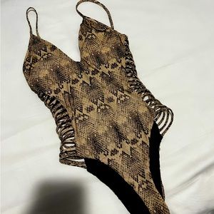 SOFIA by VIX Snakeskin One Piece Swimsuit